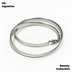 Chain 925 Silver Snake Bone Chain Wide Versatile Light Luxury Classic Necklace