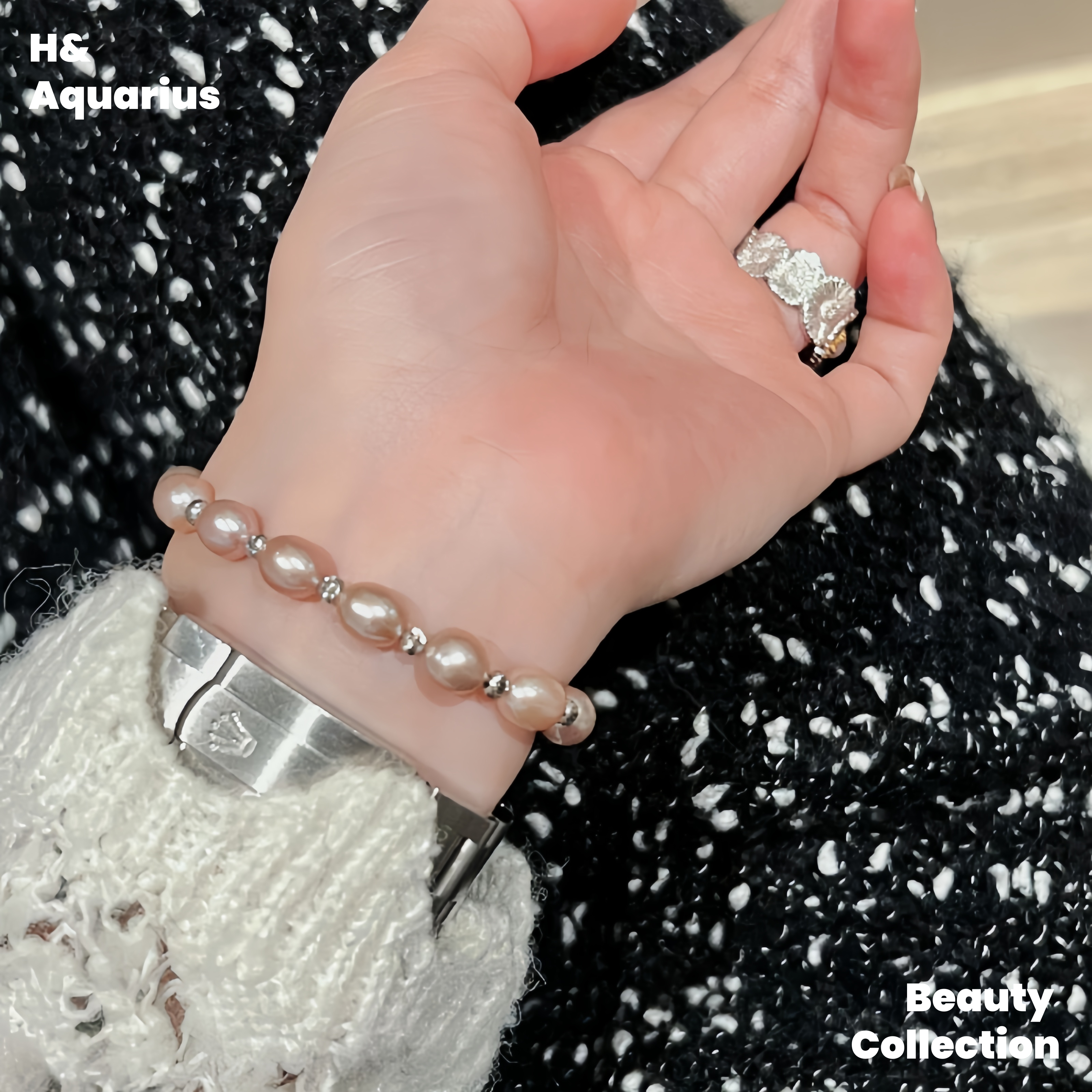 Chu Tao Yingxue Bracelet Pink Light Luxury Fashion Chinese Freshwater Pearl Bracelet