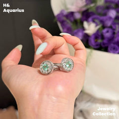 Synthetic YAG Mint Mambo Ring - 925 Silver Minimalist Luxury Fashion Ring