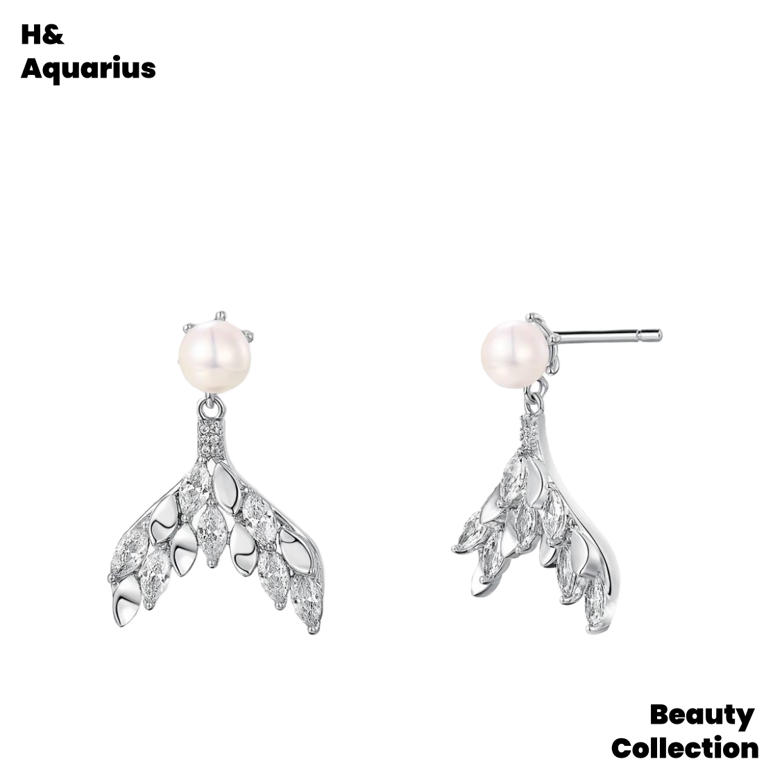 ¡¾Mermaid Tail¡¿2026 New Versatile Niche Mermaid Bead Earrings
