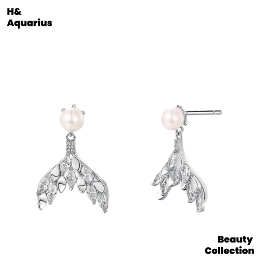 ¡¾Mermaid Tail¡¿2026 New Versatile Niche Mermaid Bead Earrings