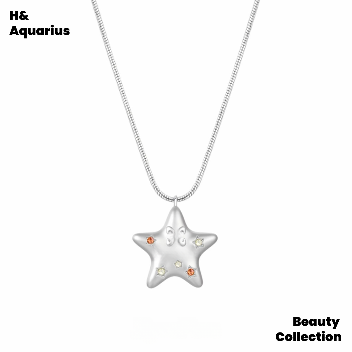 Titanium Steel Necklace Reinventing the Future Baby's Breath Frosted Titanium Steel Necklace