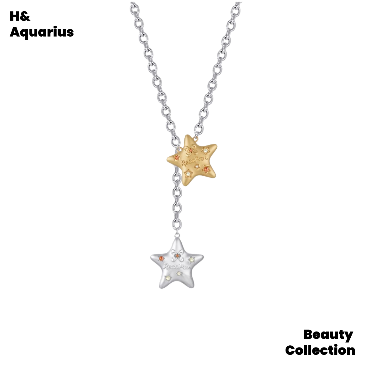 Brass necklace Reinventing the original frosted gold and silver collarbone chain of the future