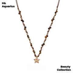 Brass necklace Reinventing the future star collarbone chain necklace bracelet