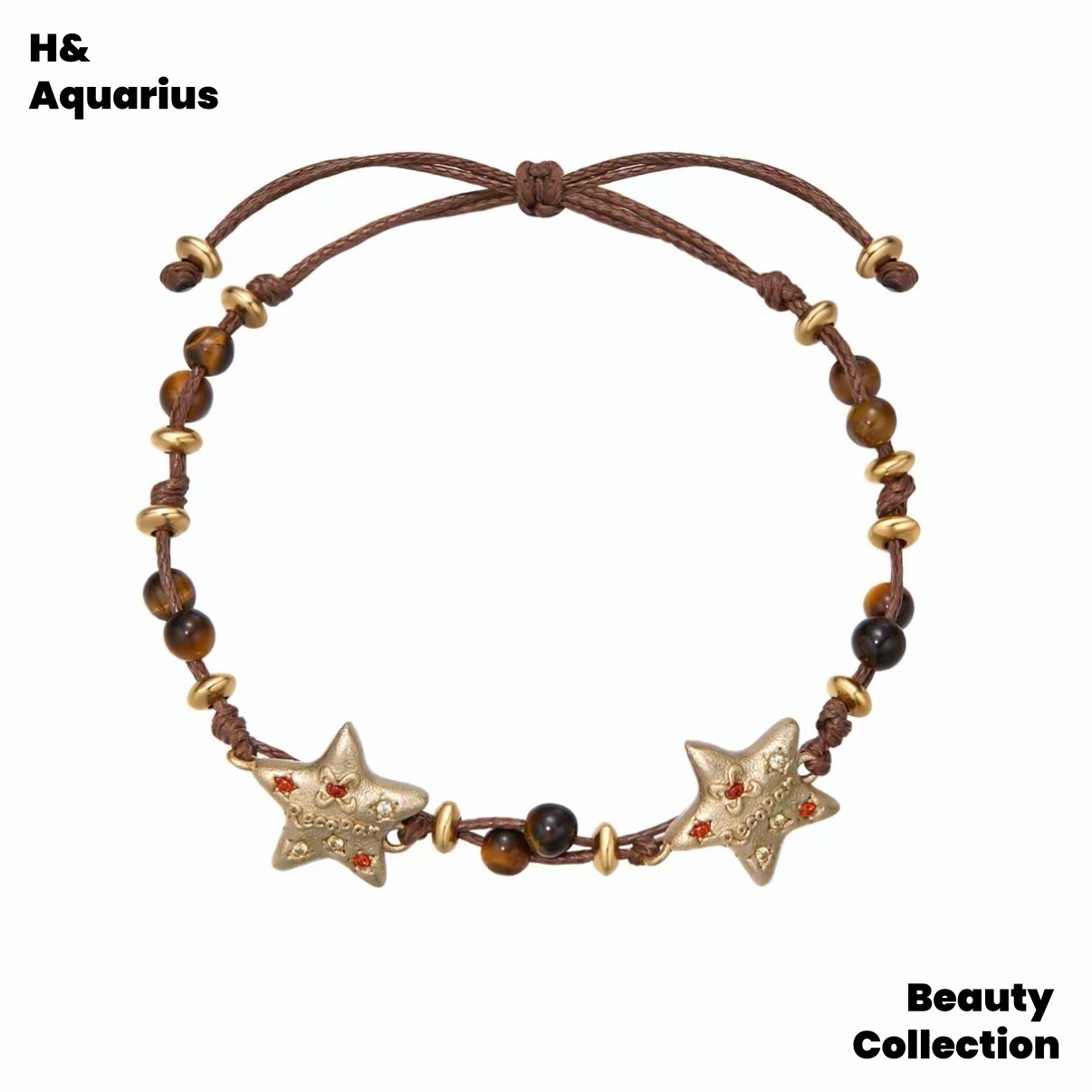 Brass necklace Reinventing the future star collarbone chain necklace bracelet