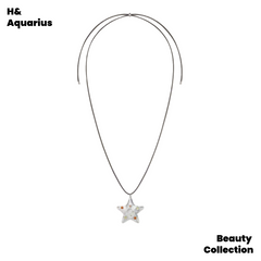 Future Reimagined Collection: Brass & Gold-Plated Star Pendant on Brown Waxed Cord Necklace