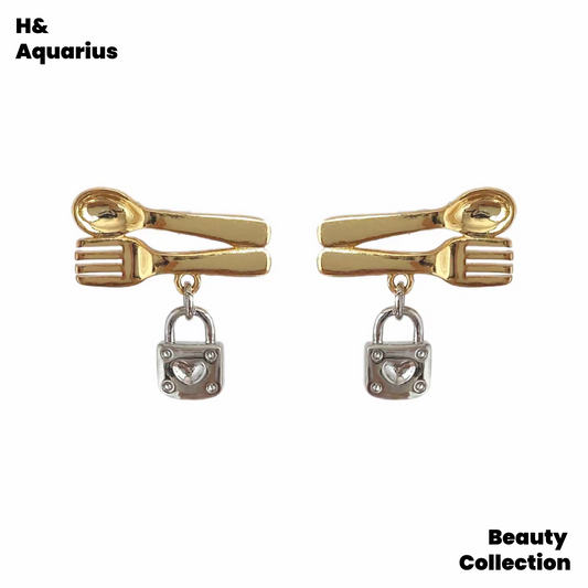 Brass Earrings - Original Fade-Resistant Disordered Carrier Earrings
