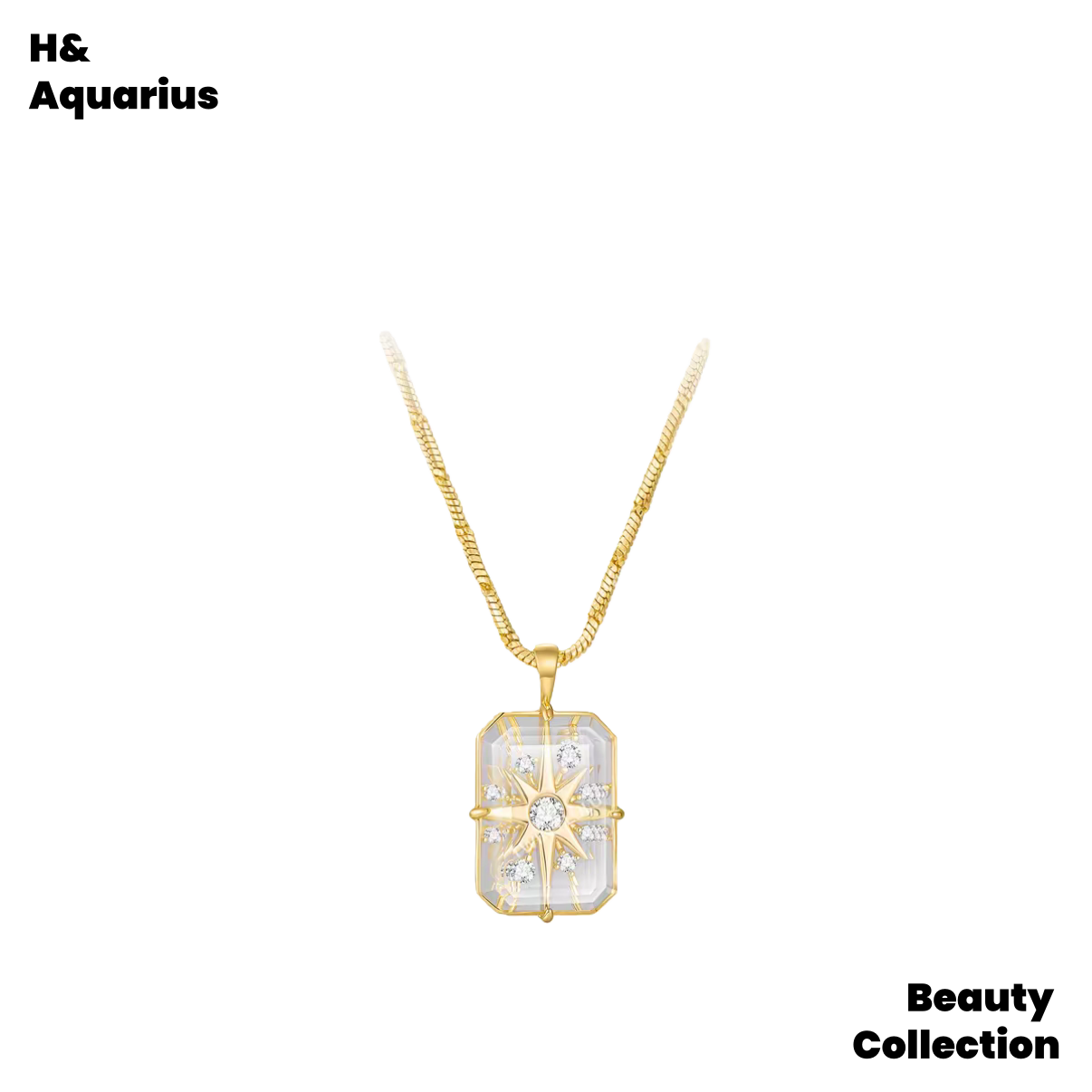 K Gold-Plated Necklace - Original Fade-Resistant Morning Star New Year Edition Geometric Necklace