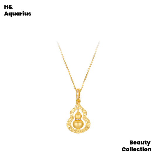 Glazed Hulu Hoop Artisanal Luxe Necklace