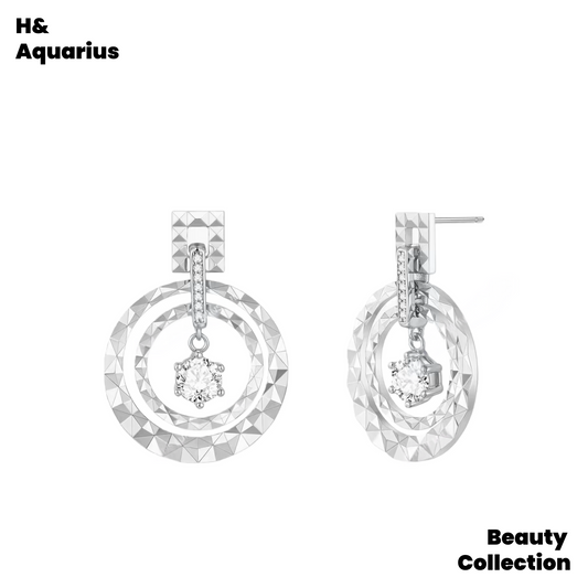 Ripple Light Earring New Year Earrings - Round Luxury Minimalist Hoops for Women