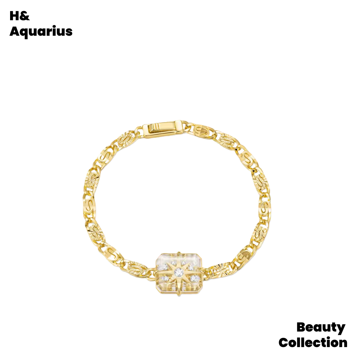 Gold Plated Morning Star Bracelet - New Year Geometric Chain Minimalist Gift
