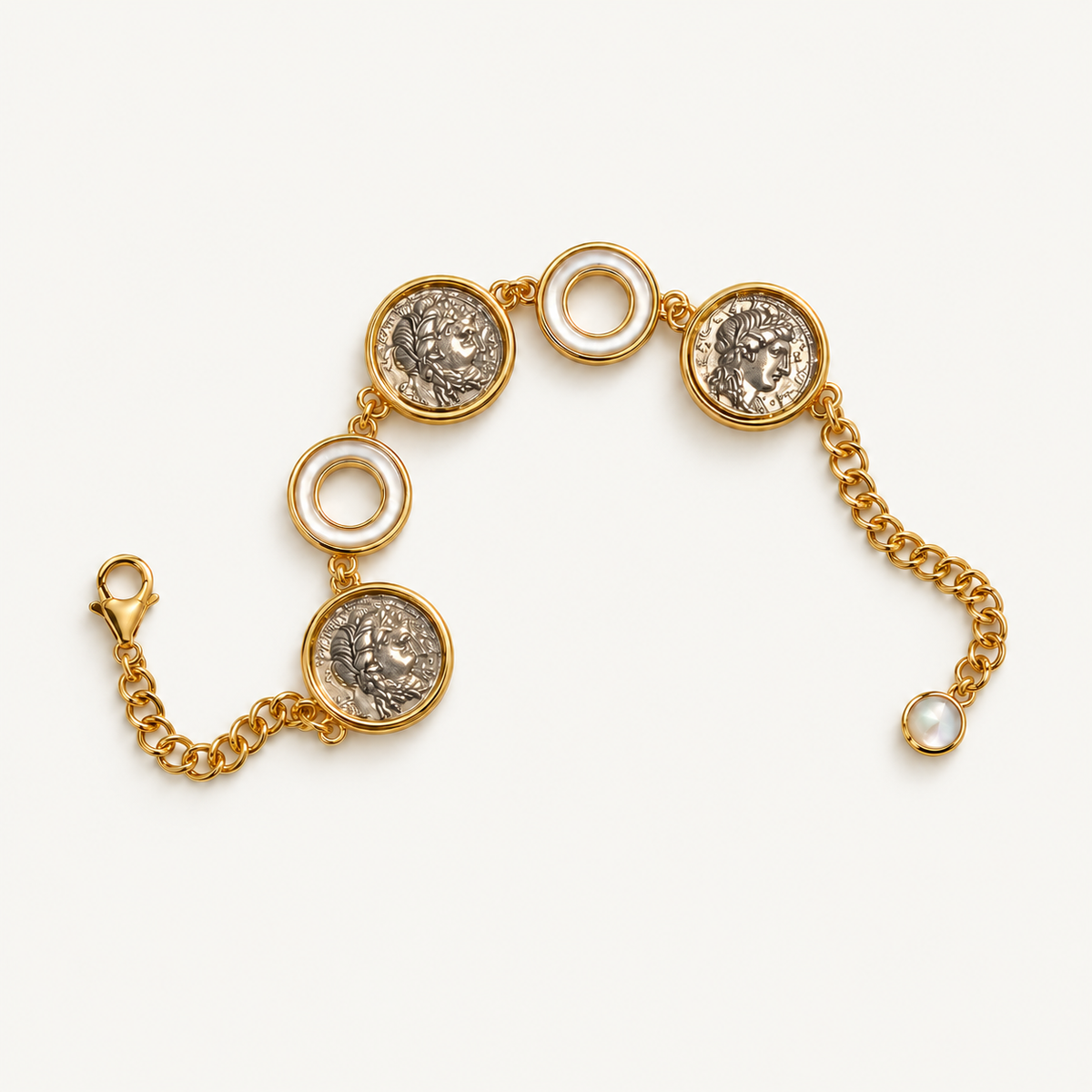 Gilded Era Coin Bracelet