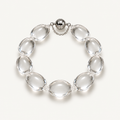 Lucent Rock Crystal Sugar Bean Bracelet