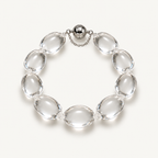 Lucent Rock Crystal Sugar Bean Bracelet