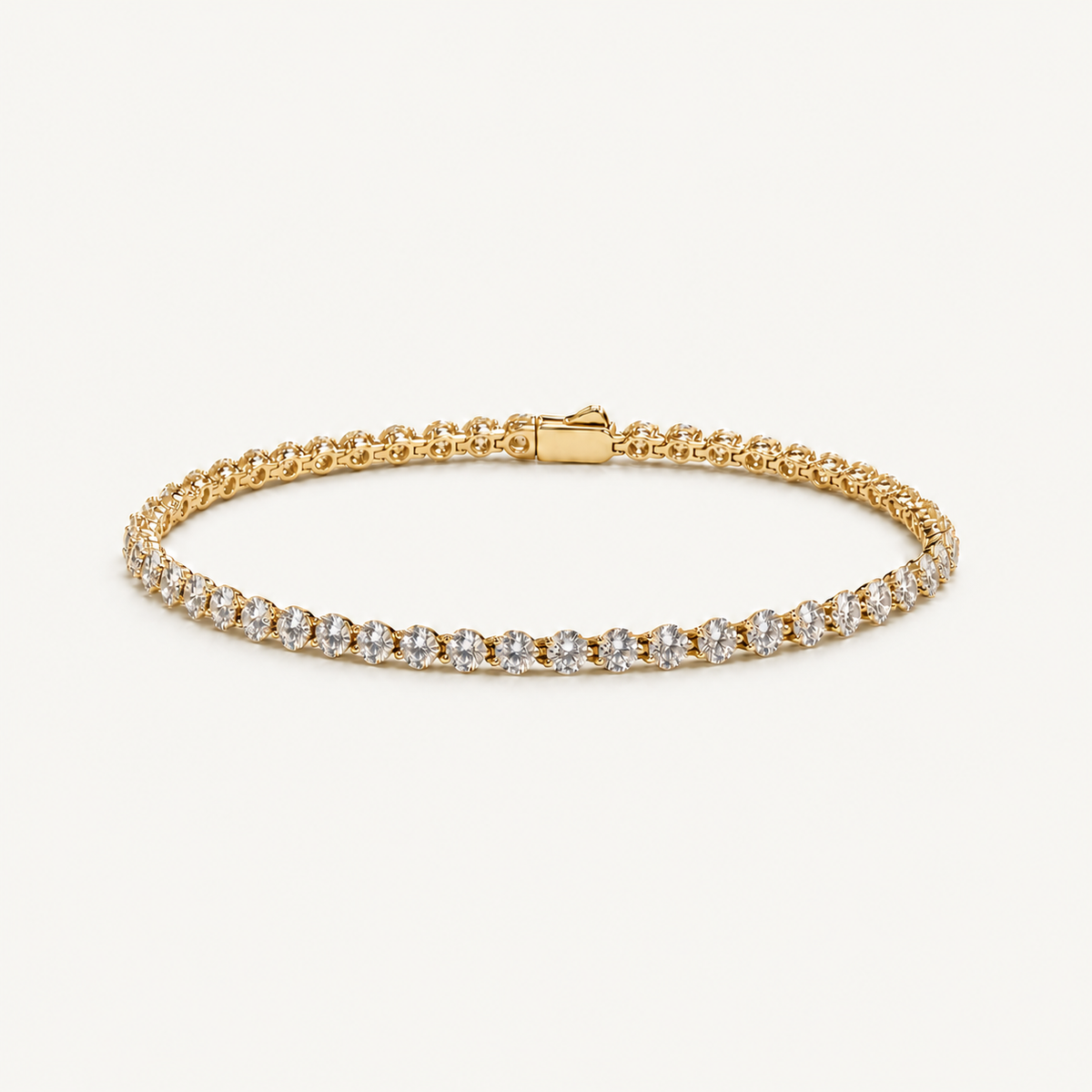 Gold Slim Tennis Bracelet