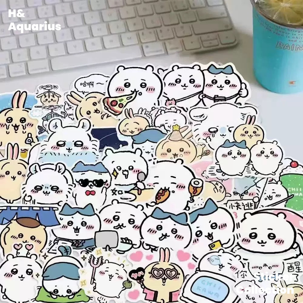 460 Chiikawa stickers cute cartoon DIY high value notebook decoration waterproof stickers