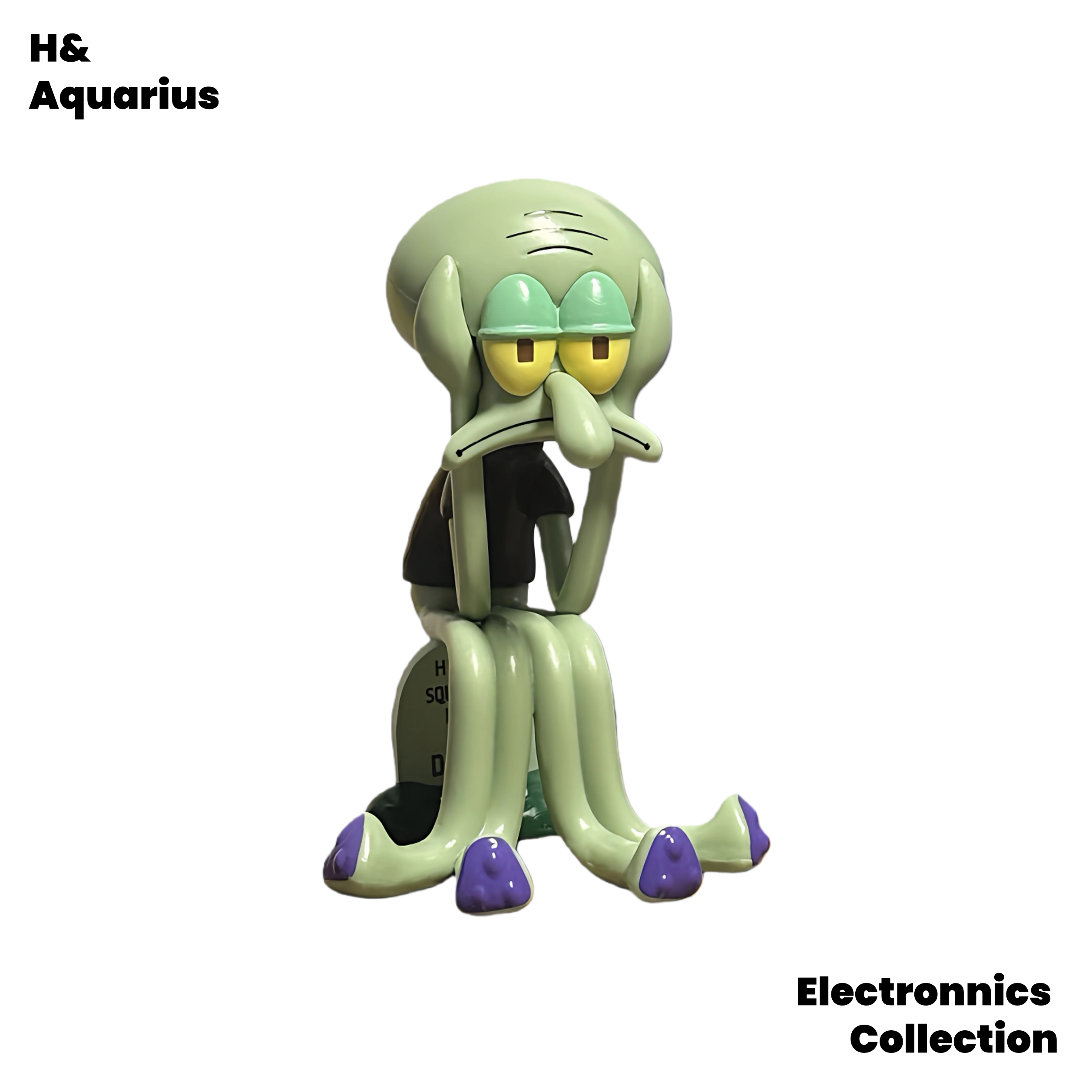 Squidward mobile phone holder 13cm high color box