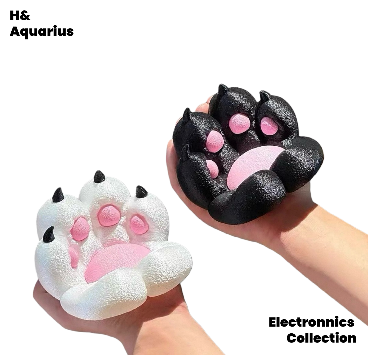 3D printing cat paw mobile phone holder desktop lazy tablet support frame bedside creative high-value ornaments office mobile phone holder student dormitory support frame drama chasing artifact