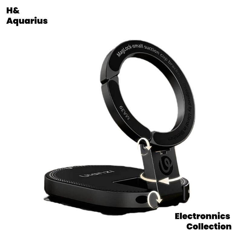 Ulanzi Basket MA39 Mobile Phone Magnetic Small Suction Cup Holder 2025 New Magsafe Mini Portable Support Frame Desktop Wall Glass Makeup Mirror Adsorption Carabiner Holder