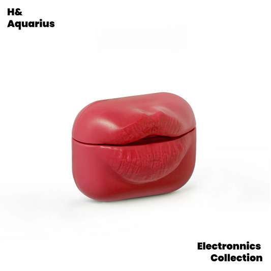 Flame Red Lips for Airpods Soft Case Apple Headphone Case Mouth Headphone Case Lips