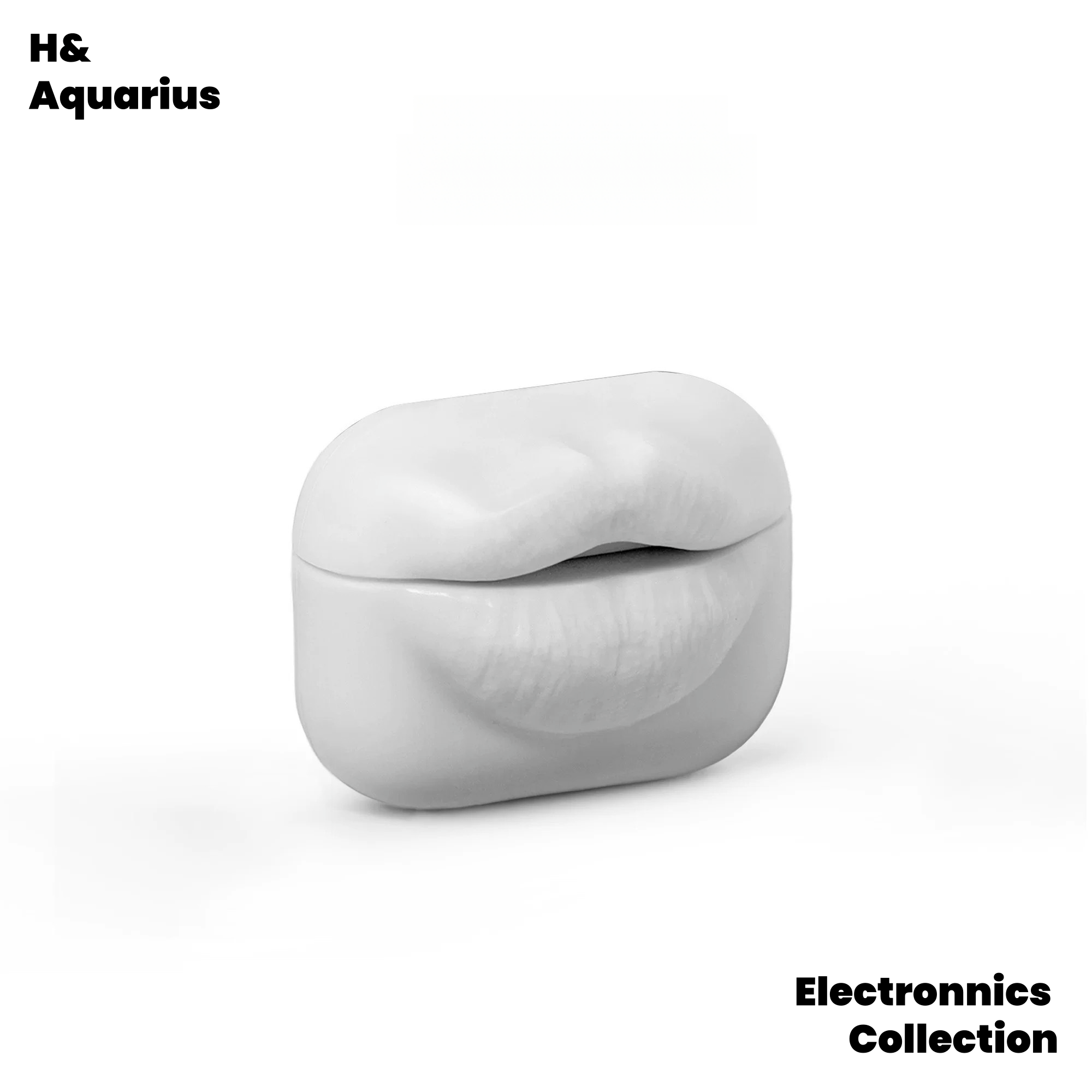 Moonlight White Lips for Airpods Soft Case Apple Headphone Case Mouth Headphone Case Lip