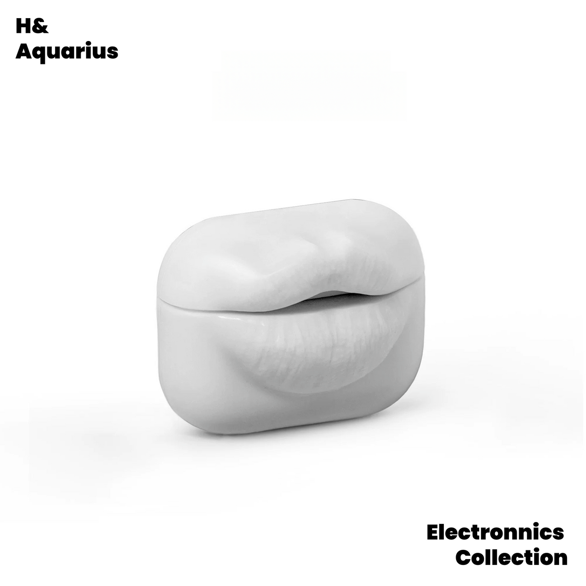 Moonlight White Lips for Airpods Soft Case Apple Headphone Case Mouth Headphone Case Lip