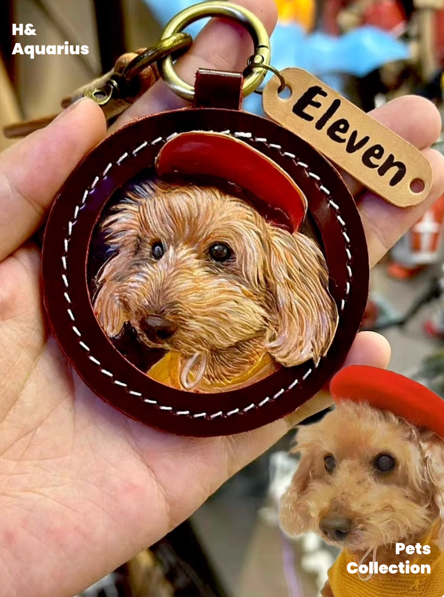Custom Pet Portraits on Leather