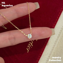 Pendant & Chain: 925 Silver & Zirconia Starfall Necklace and 925 Silver & Zirconia Cross Fringe Necklace