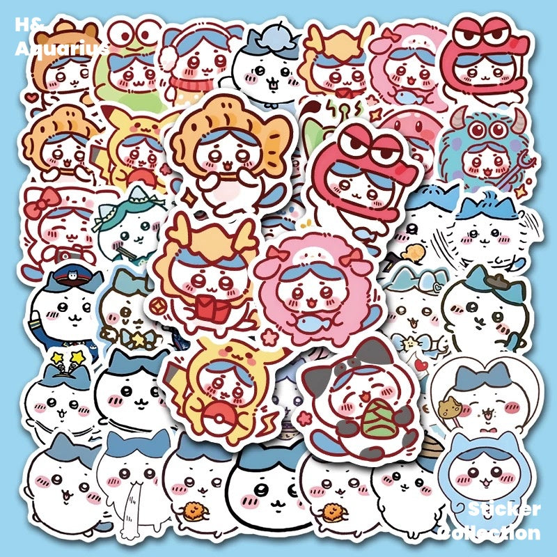 460 Chiikawa stickers cute cartoon DIY high value notebook decoration waterproof stickers