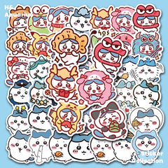 460 Chiikawa stickers cute cartoon DIY high value notebook decoration waterproof stickers
