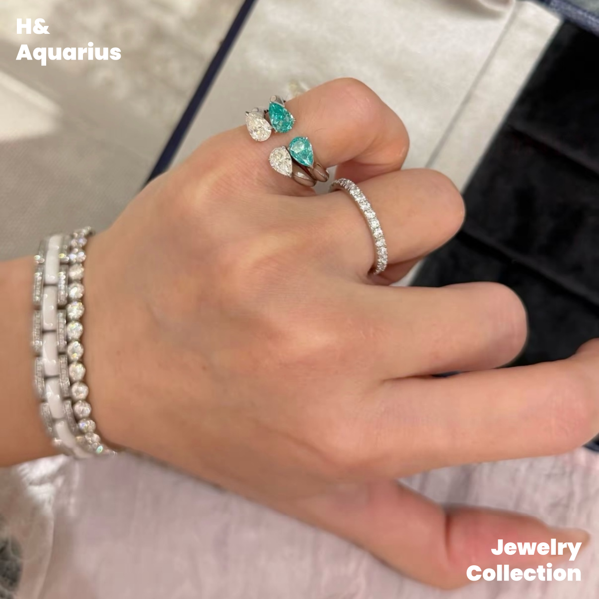 925 Silver & Zirconia Stardust Ring - Minimalist Everyday Stackable Ring