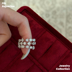 925 Silver & Zirconia Star Island Overture Ring - Minimalist Luxury Statement Ring