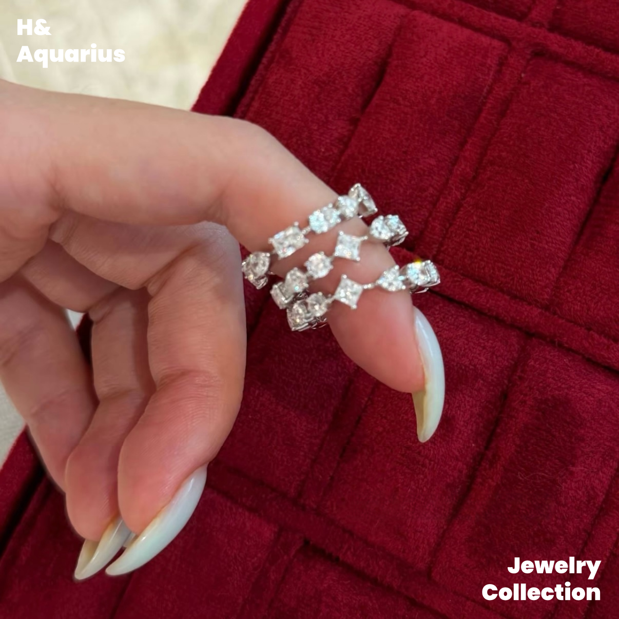 925 Silver & Zirconia Star Island Overture Ring - Minimalist Luxury Statement Ring