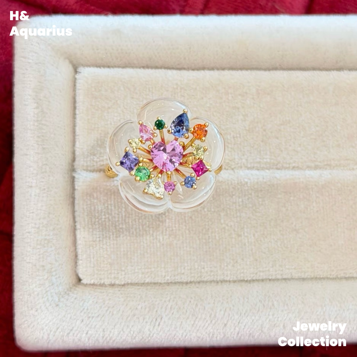 Candy Sparkle Ring - 925 Silver Crystal Colorful Minimalist Fashion Ring