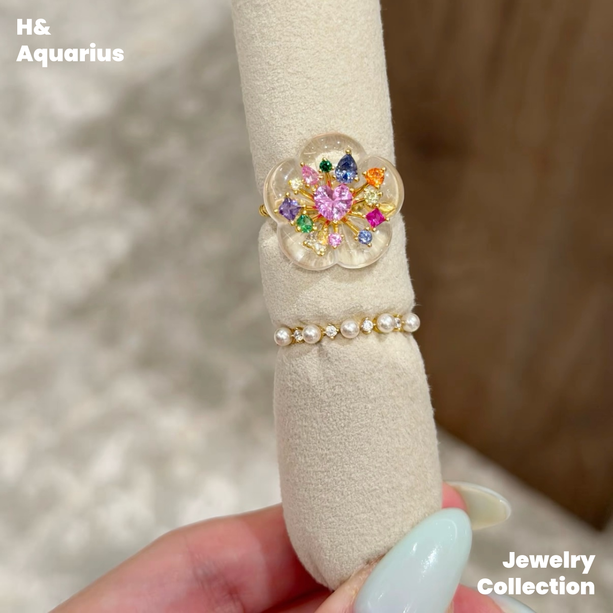 Candy Sparkle Ring - 925 Silver Crystal Colorful Minimalist Fashion Ring