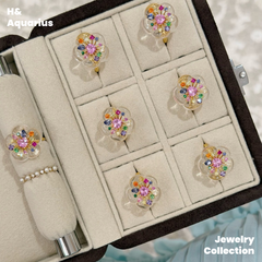 Candy Sparkle Ring - 925 Silver Crystal Colorful Minimalist Fashion Ring