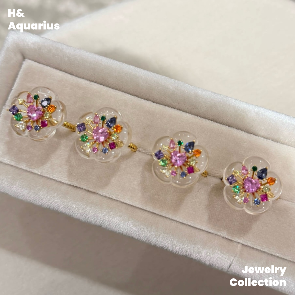 Candy Sparkle Ring - 925 Silver Crystal Colorful Minimalist Fashion Ring