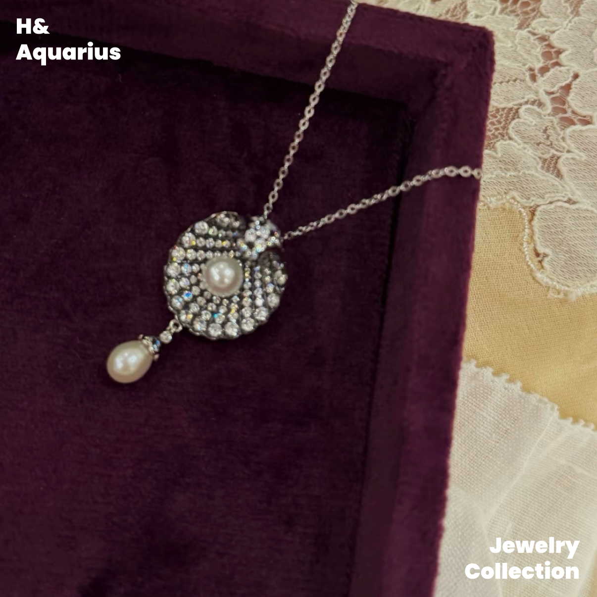 Pearl Essence Necklace - 925 Silver Pearl Chain Minimalist Luxury Jewelry