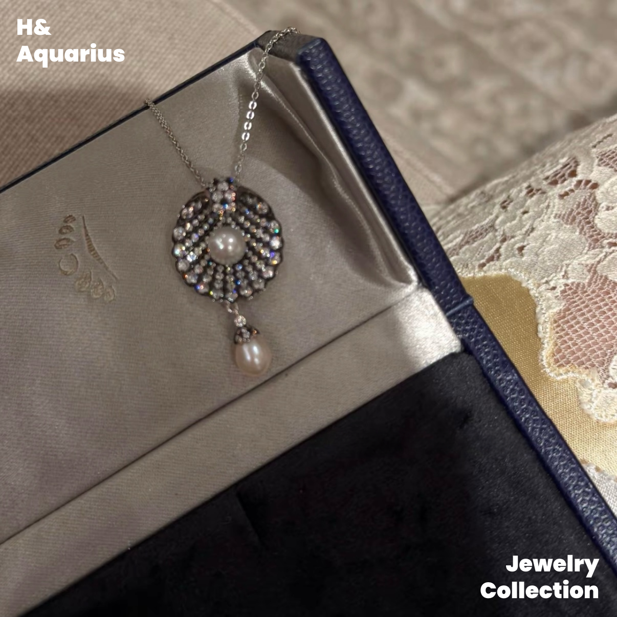 Pearl Essence Necklace - 925 Silver Pearl Chain Minimalist Luxury Jewelry