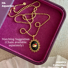 Pendant: 925 Silver Enamel Cat Silhouette - Colorful Minimalist Necklace Charm