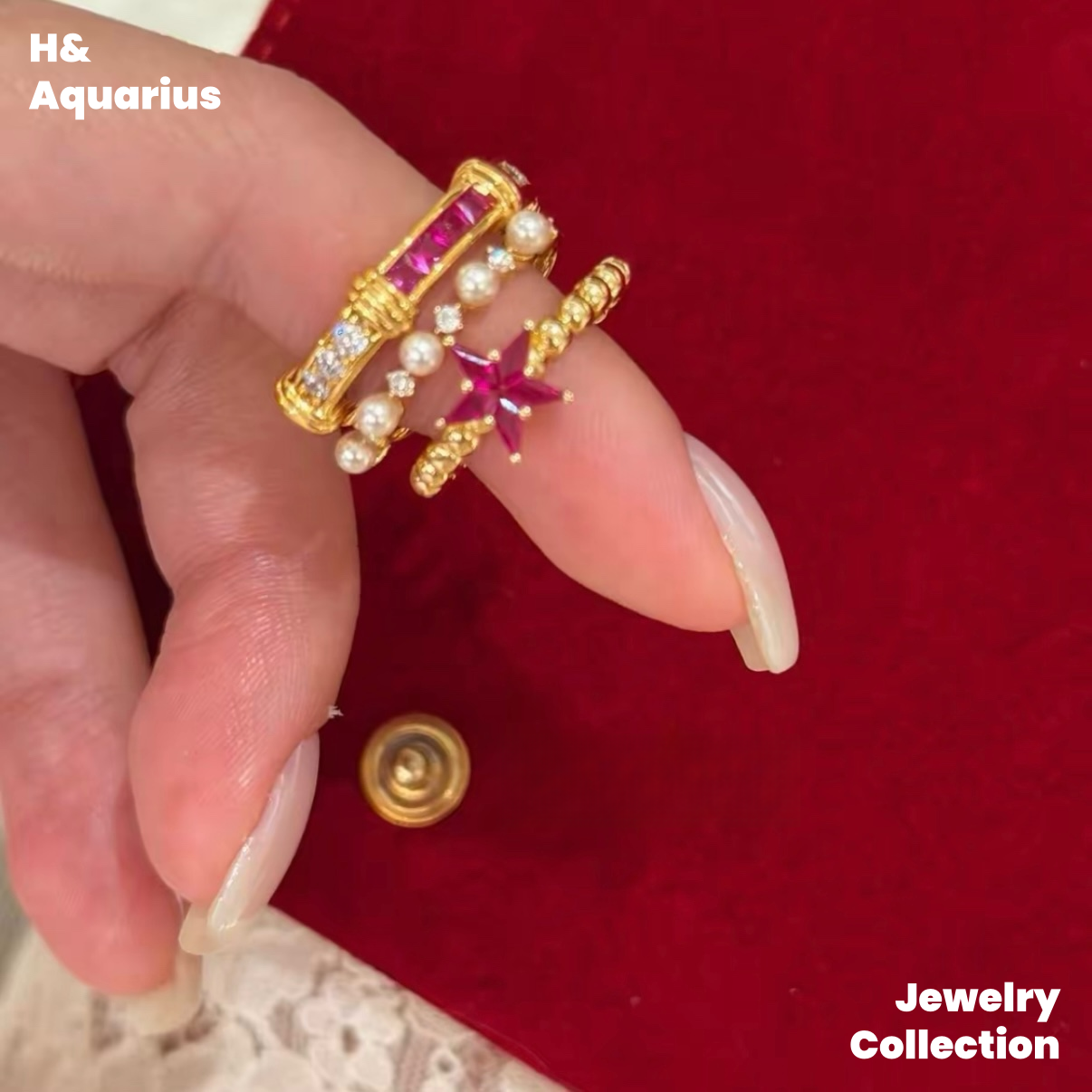 925 Silver & Zirconia Star Blush Ring - Minimalist Luxury Everyday Ring