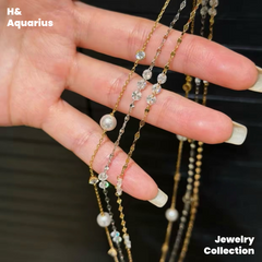 Chain: 925 Silver & Zirconia Split Light Necklace - Minimalist Layering Chain