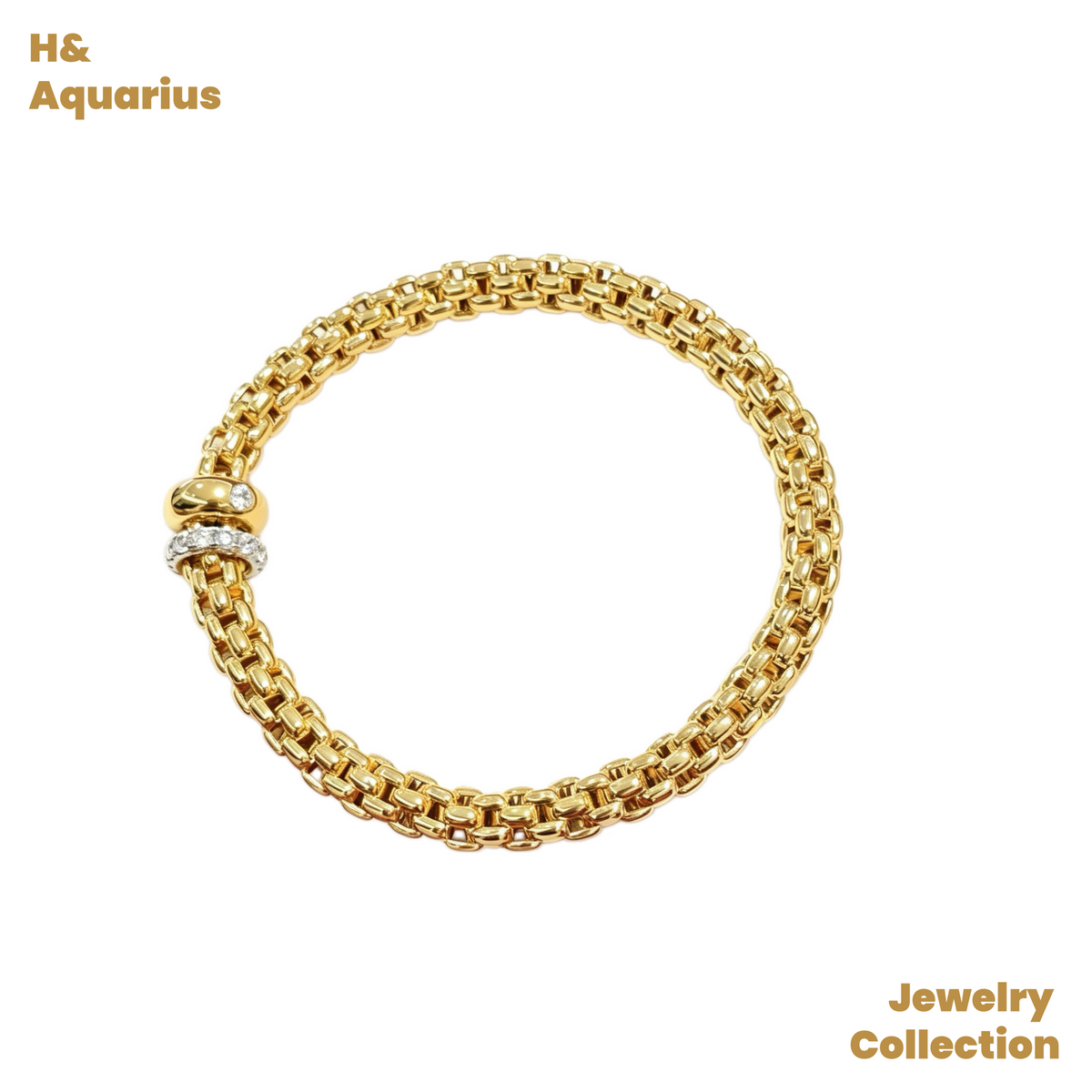 925 Silver & Zirconia Honey Weave Star Clasp Bracelet - Minimalist Luxury Chain for Women