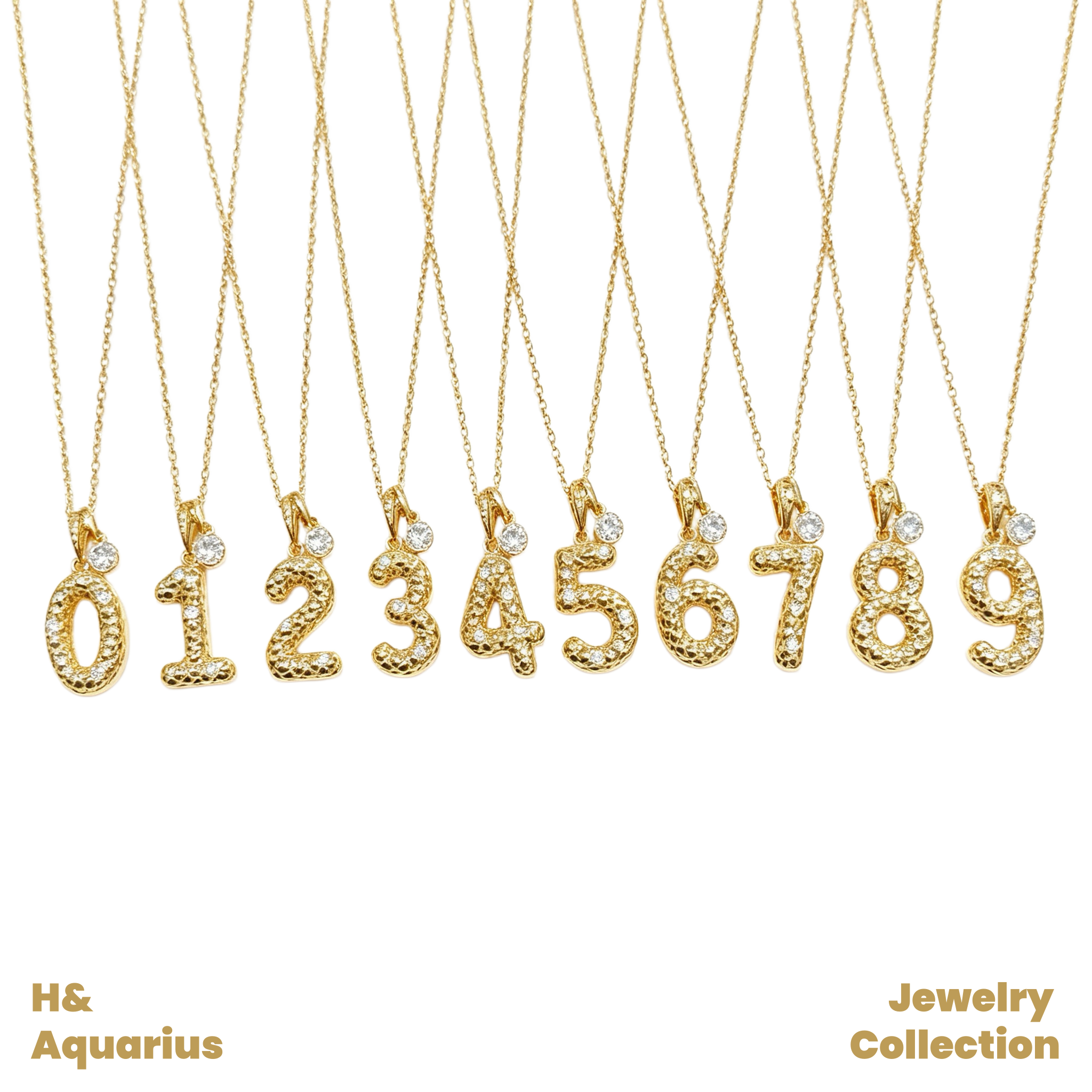 Pendant: 925 Silver & Zirconia "Love Number" Charm - Original Minimalist Pendant with Clasp