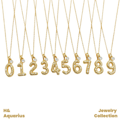 Pendant: 925 Silver & Zirconia "Love Number" Charm - Original Minimalist Pendant with Clasp