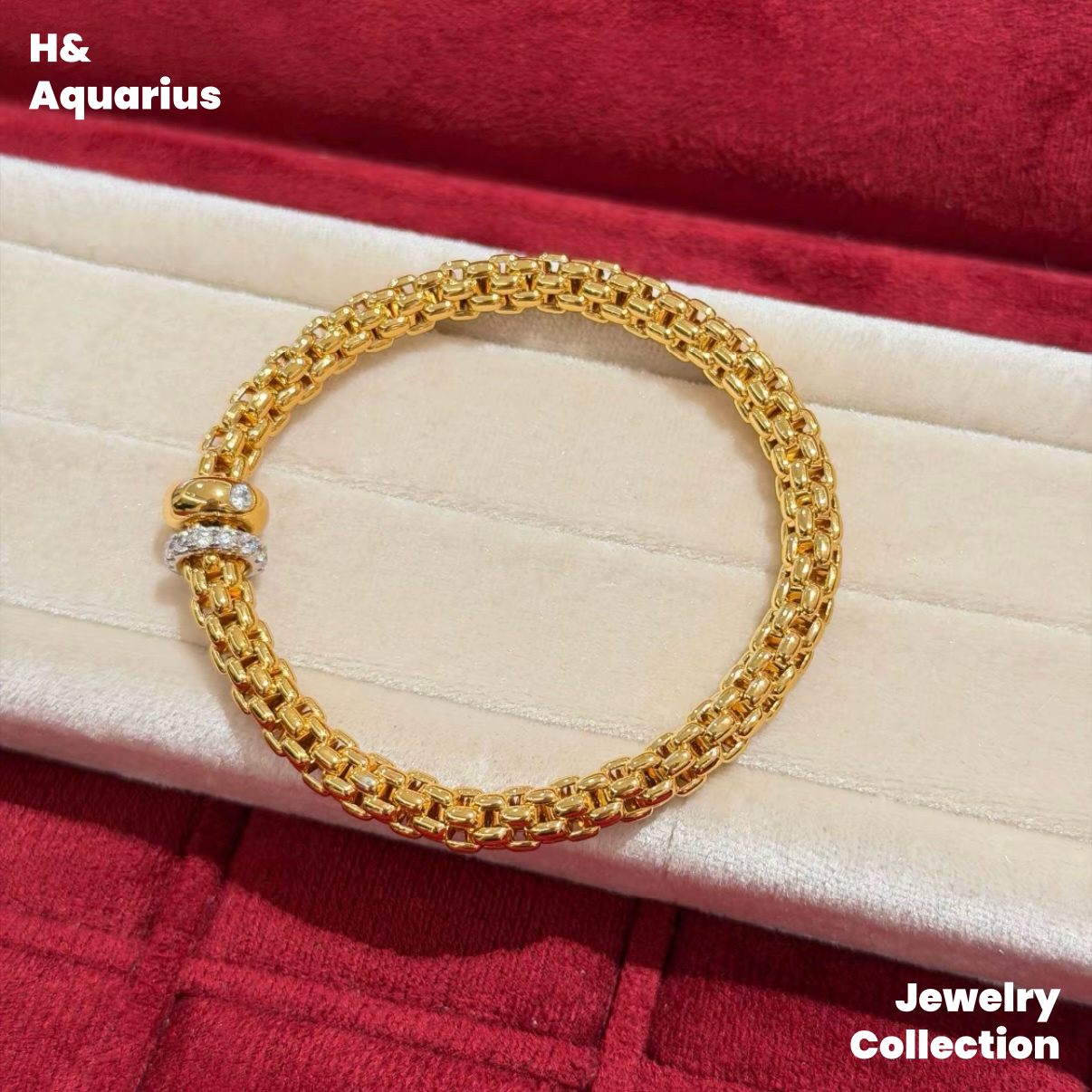 925 Silver & Zirconia Honey Weave Star Clasp Bracelet - Minimalist Luxury Chain for Women