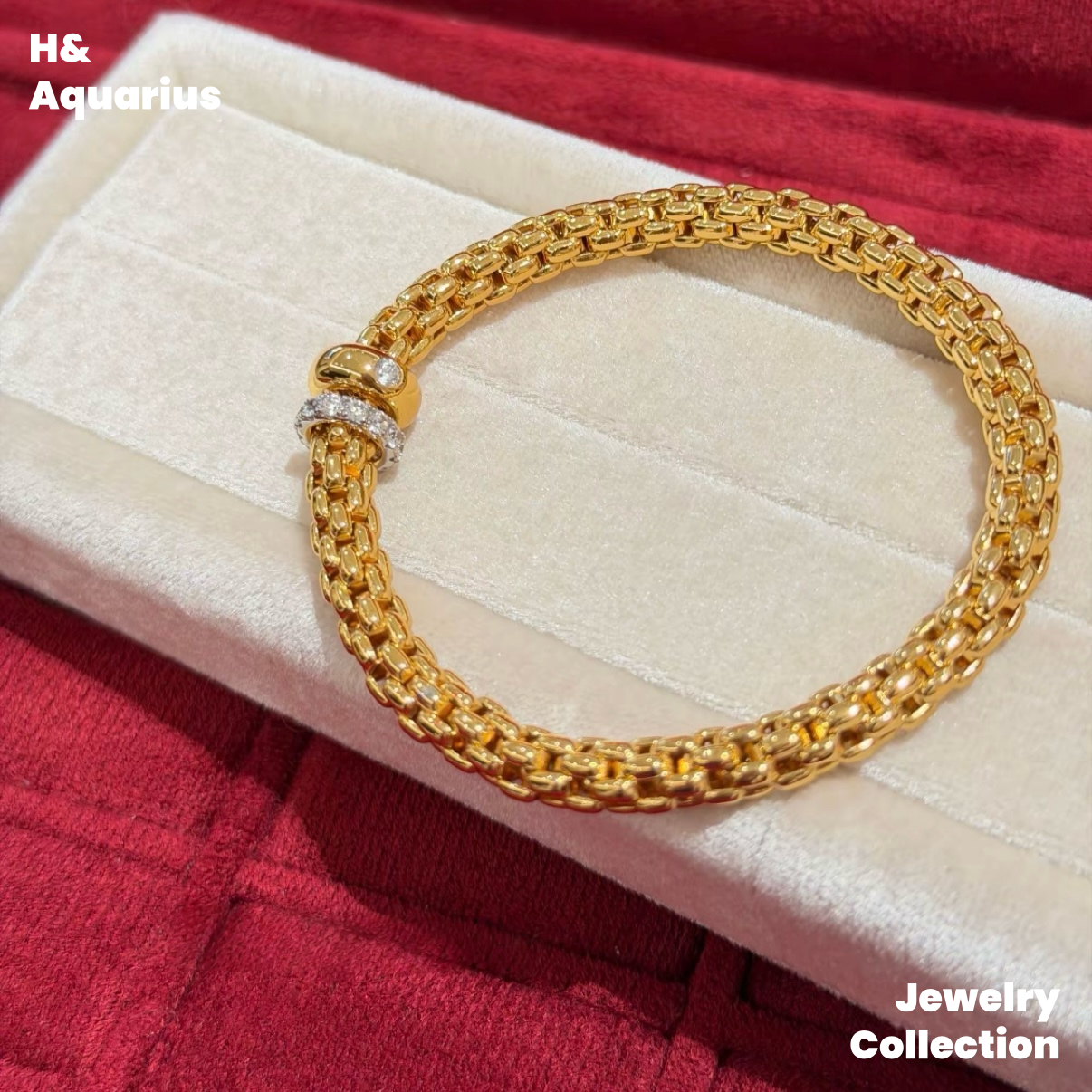 925 Silver & Zirconia Honey Weave Star Clasp Bracelet - Minimalist Luxury Chain for Women