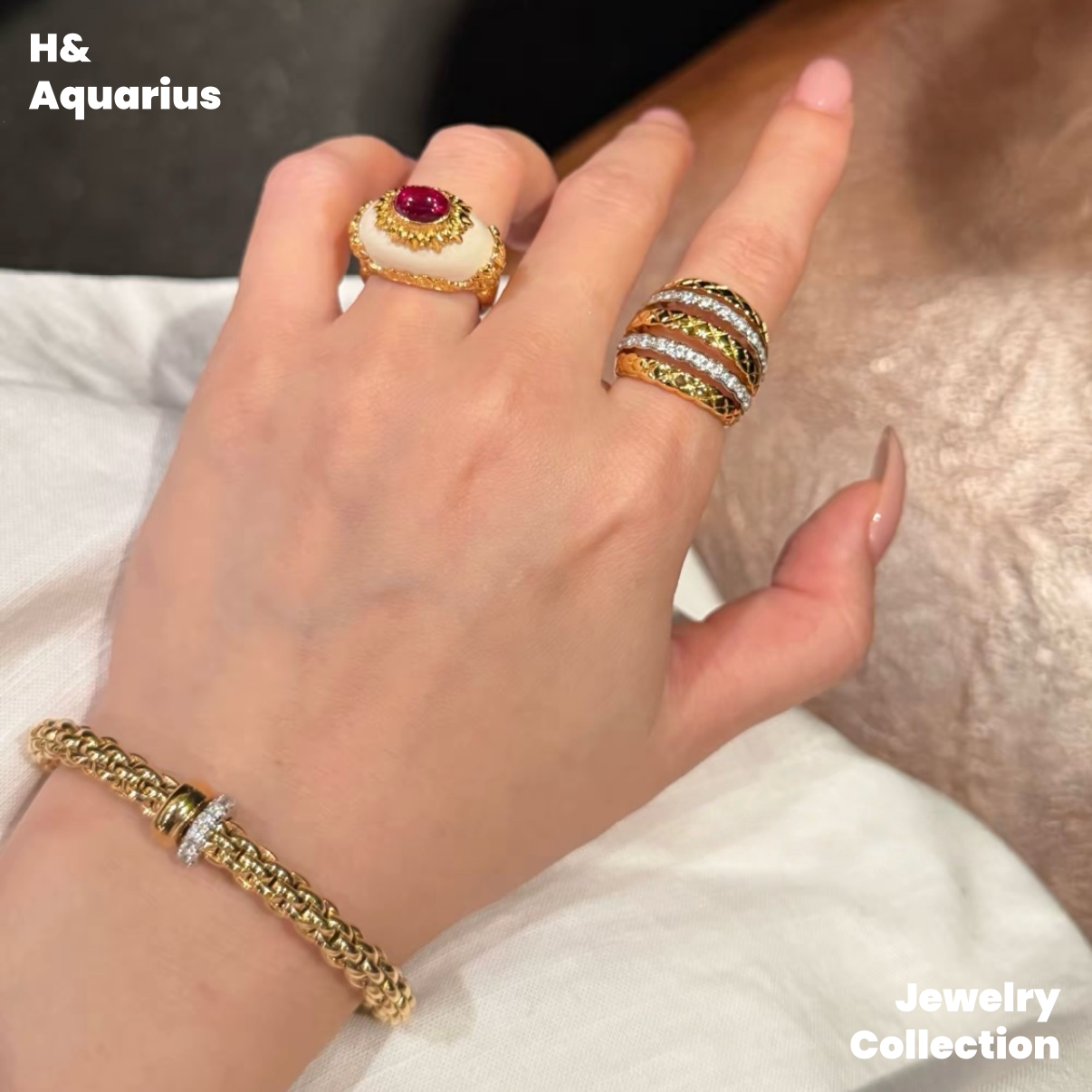 925 Silver & Zirconia "Mademoiselle Coco" Ring - Vintage Minimalist Stackable Ring