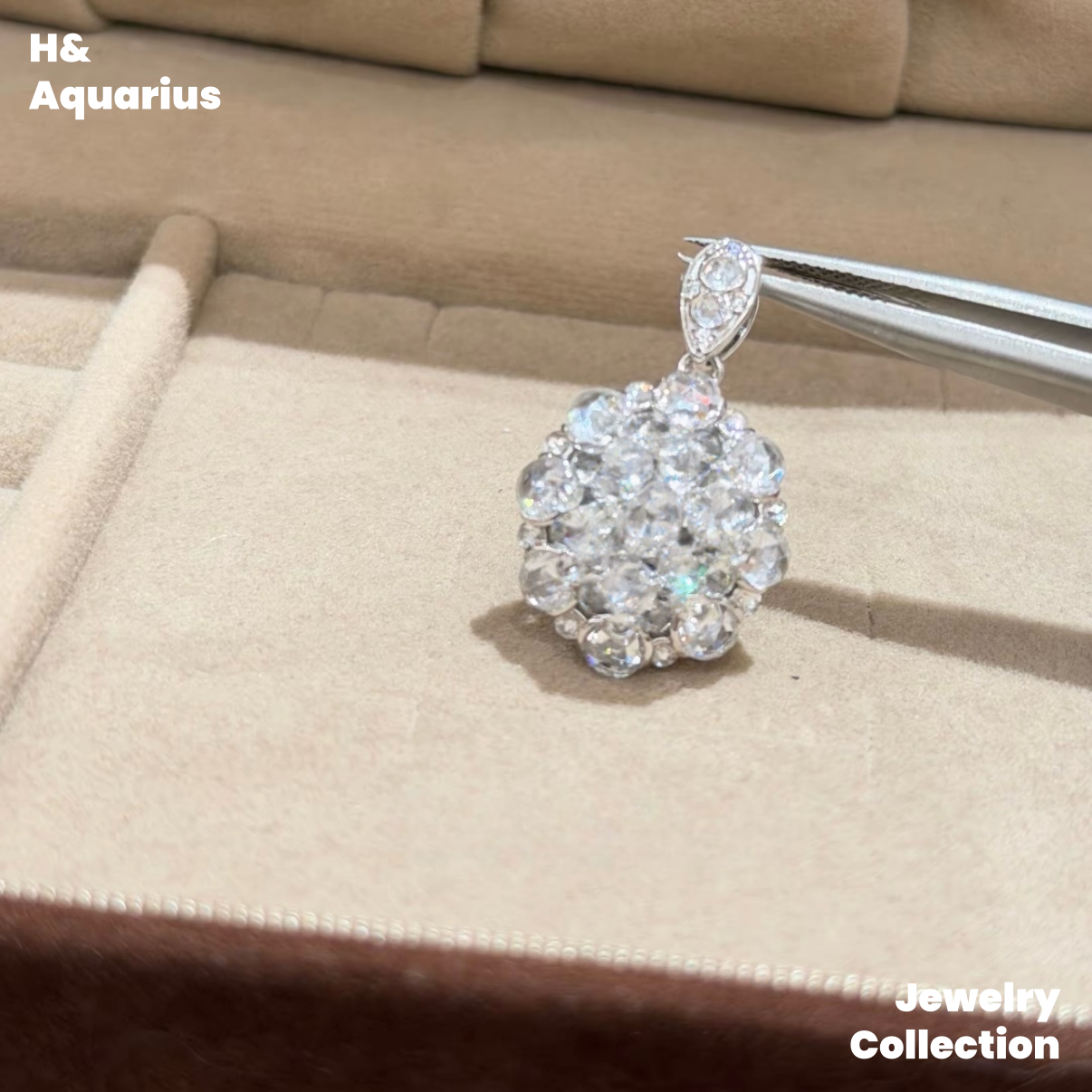 Synthetic YAG Colorful Coconut Pendant/Ring - 925 Silver Lab-Created Minimalist Jewelry Set