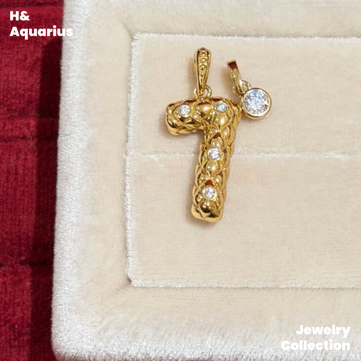 Pendant: 925 Silver & Zirconia "Love Number" Charm - Original Minimalist Pendant with Clasp